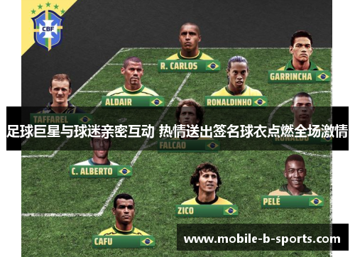 足球巨星与球迷亲密互动 热情送出签名球衣点燃全场激情 足球巨星与球迷亲密互动 热情送出签名球衣点燃全场激情