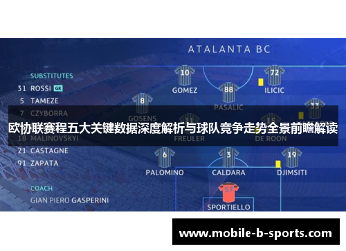 欧协联赛程五大关键数据深度解析与球队竞争走势全景前瞻解读